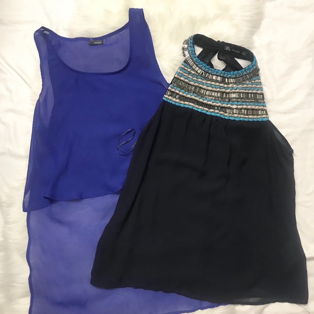 Zara & UO Blue Tops Bundle